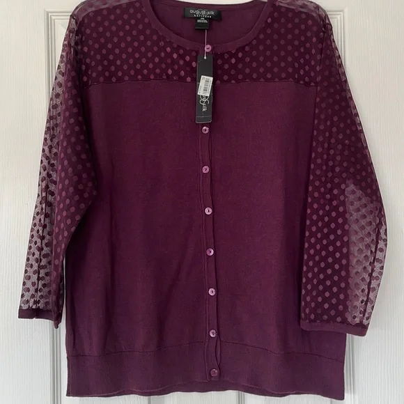 NWT August Silk Cardigan - Picture 1 of 7